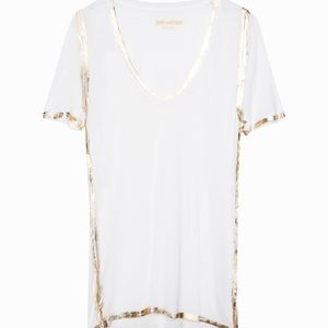 COPY - Zadig et Voltaire Gold&White t-shirt